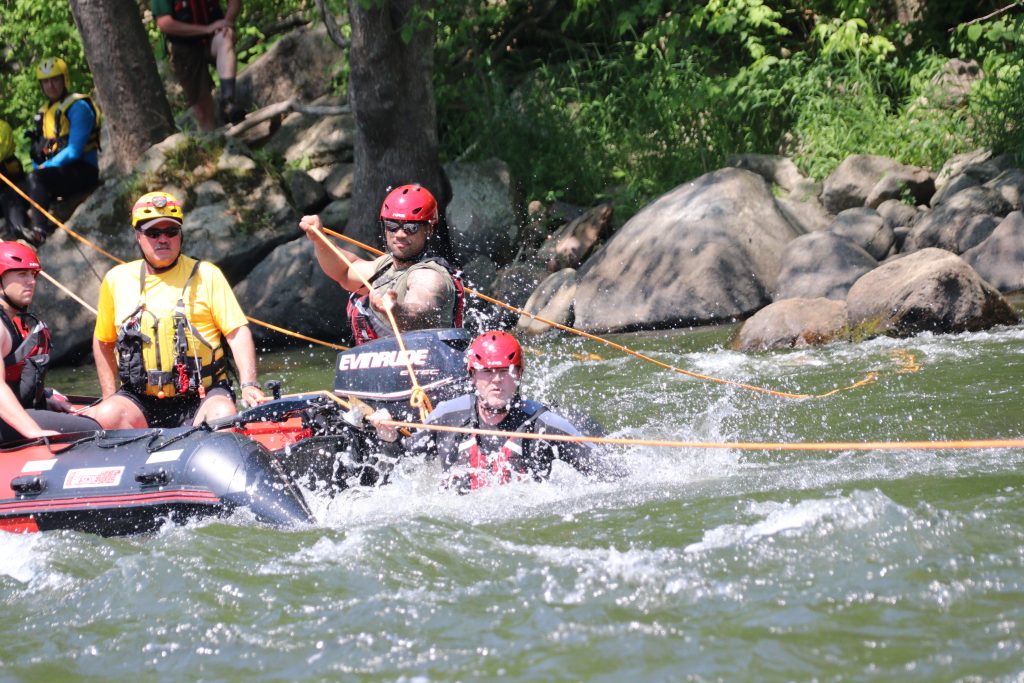 Westport firefighters during a 2021 swiftwater training exercise - Photo Westport Fire Department