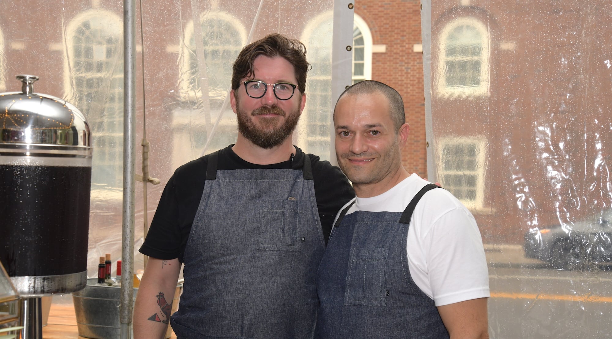 Massi Co assistant manager Owen Wiseman and owner Massimo Tulio