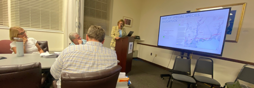 Dara Lamb presenting at RTM committe meeting - Photo Ken Valenti