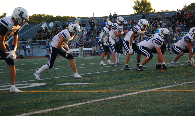 Staples stomps Stamford 49-6