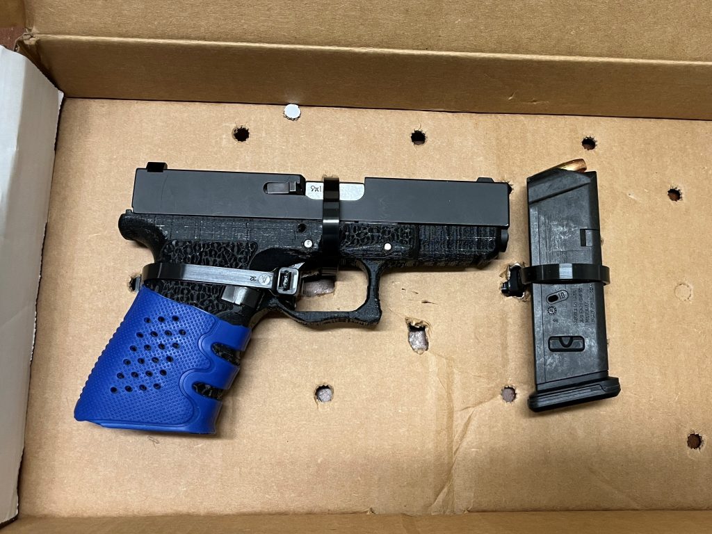 The untraceable "ghost gun" - Photo Westport Police Department