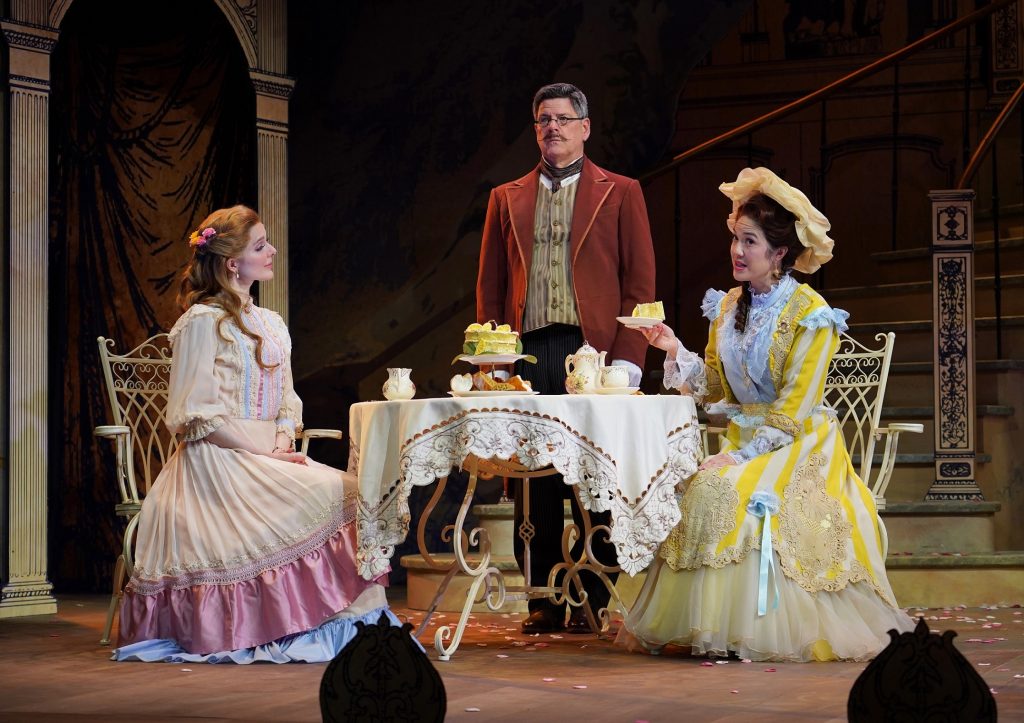 Kristen Hahn, Mark Silence and Katy Tang in “The Importance of Being Earnest” - Photo Carol Rosegg