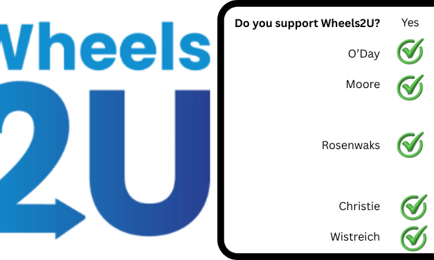 Roll on! Wheels2U endorsed by FS candidates