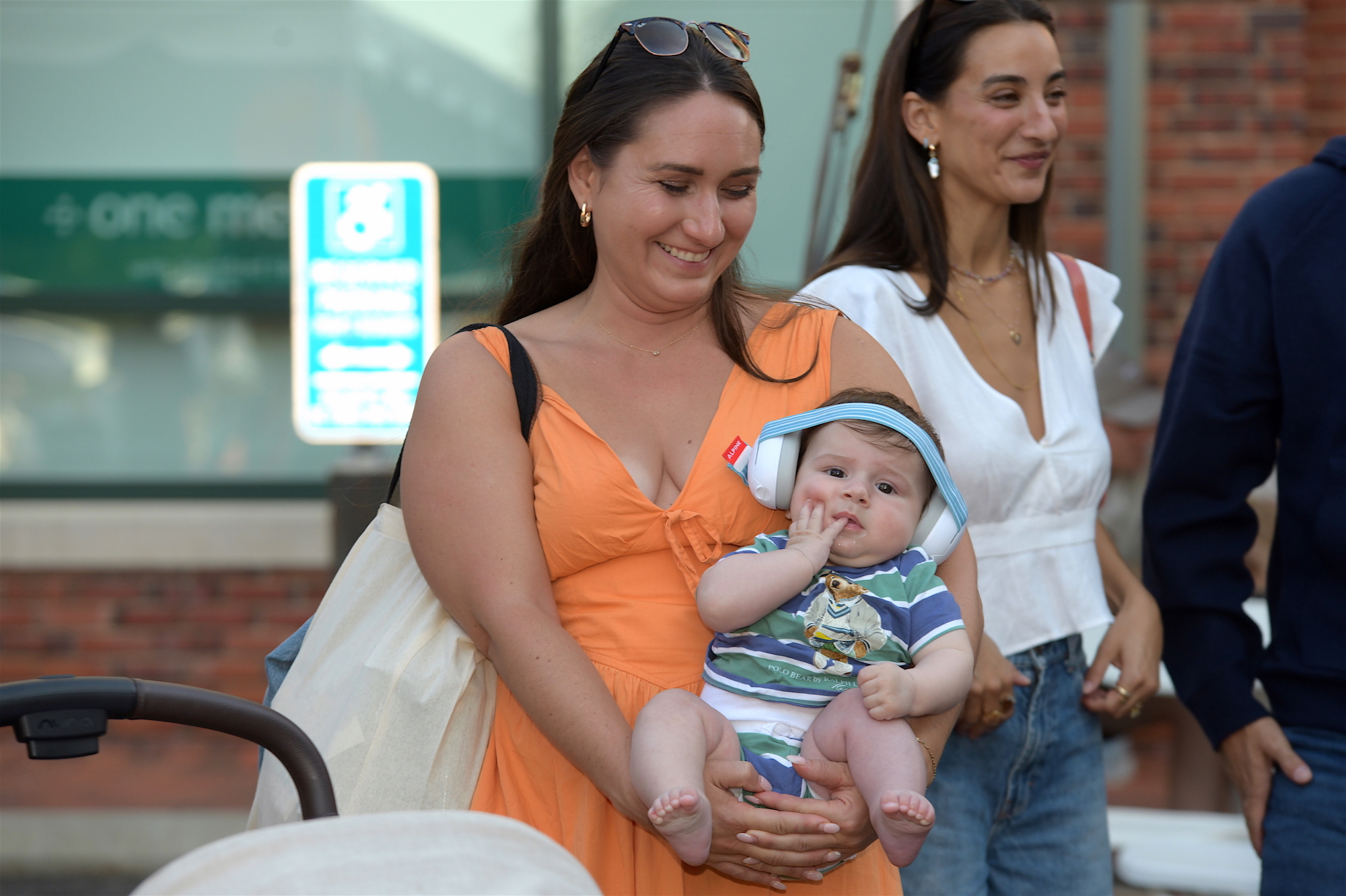 4-month-old Declan Lowney, Westport, and aunt Katie Adams, Fairfield