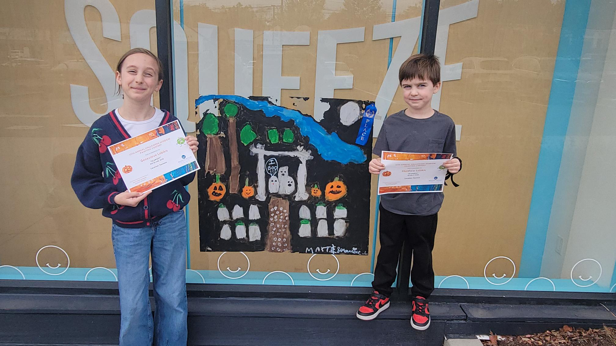 Kings Highway School 4th Grade, Genevieve Lobikis, with Matthew Lobikis