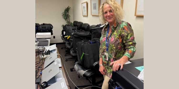 Tuesday’s equipment designed to interact with voters