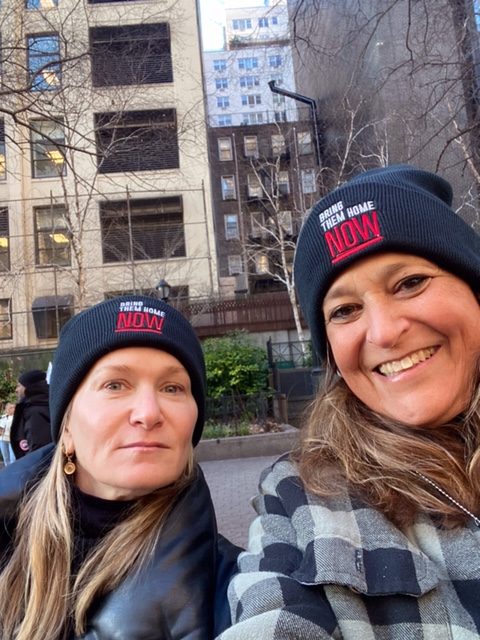Melinda Wasserman and Jennifer Wolff at the United Nations rally in 2024 - Contributed photo
