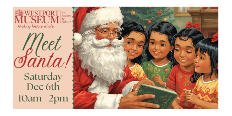 Santa visits Westport Museum on Saturday