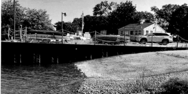 The bulkhead at Ned Dimes Marina - Photo Town of Westport