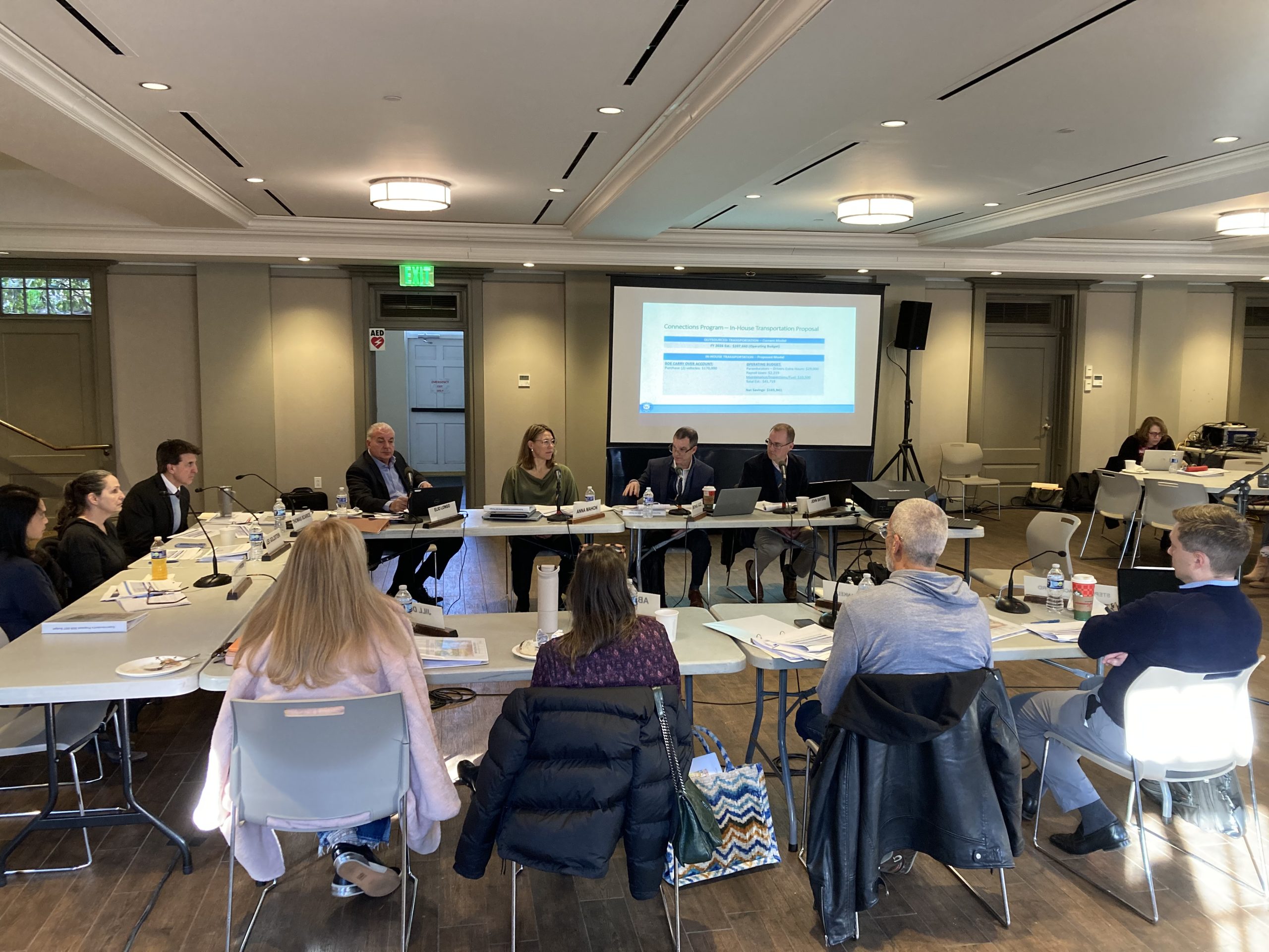 School district execs and the Board of Education meet on Jan. 9, 2026 - Photo Linda Lambeck