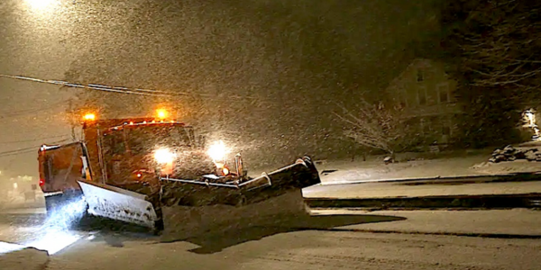 Sunday's snowfall is expected to be fluffy, but white-out conditions could endanger anyone on the roads. File image, Jan. 7, 2022.