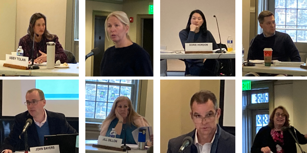 The many faces of the Westport Schools budget discussion - Photos Linda Lambeck