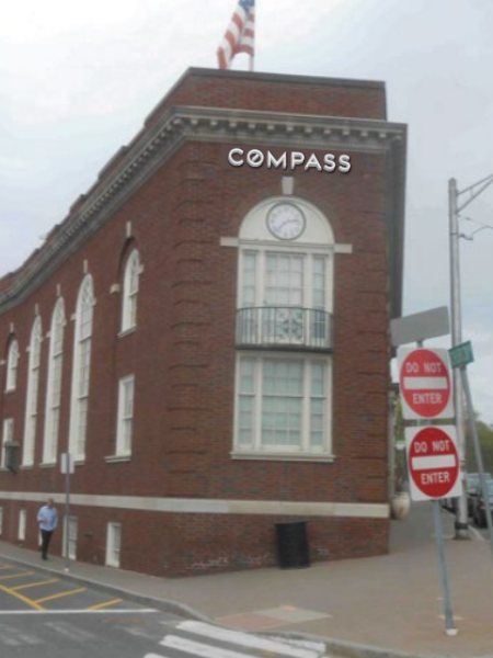 The signage on the west-facing facade was deemed too large - Image Joint Committee (Architectural Review Board & Historic District Commission)