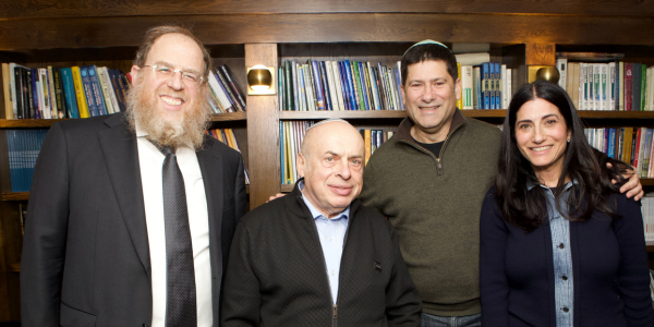 Chabad of Westport Rabbi Yahudi Kantor, Natan Sharansky, Avi Kaner and Celia Offir - Photo Antonio Gagliardi