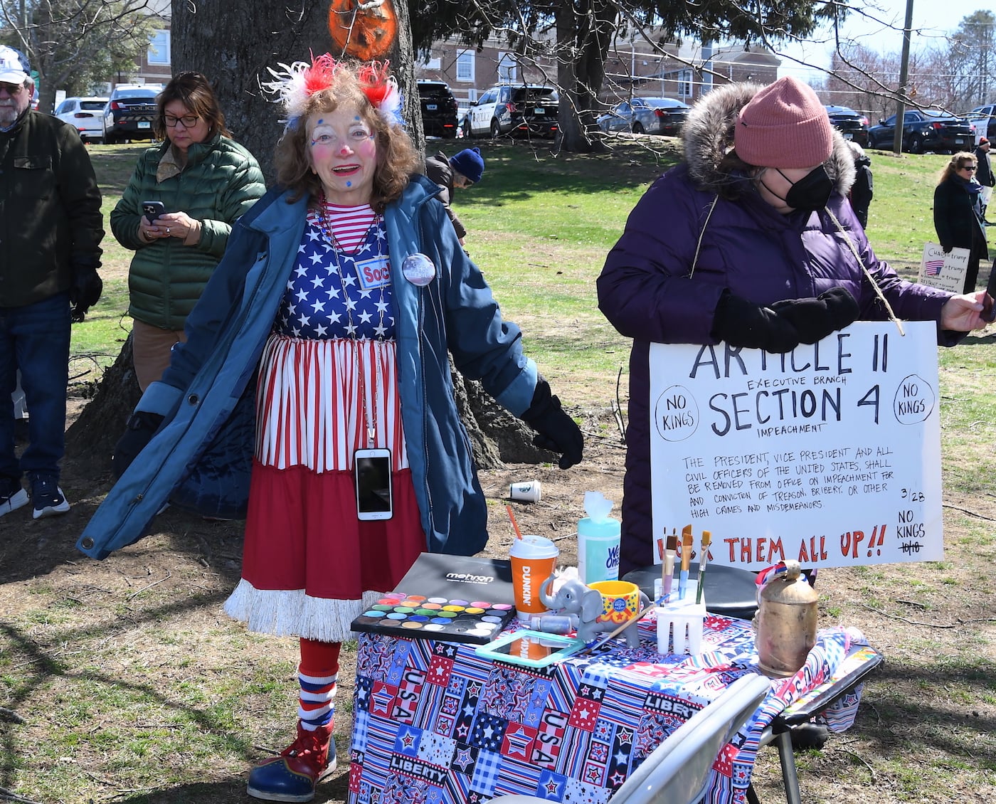 Face paint table