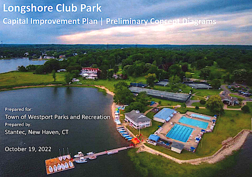 The cover of the 2022 Longshore Capital Improvement Plan - Image Town of Westport