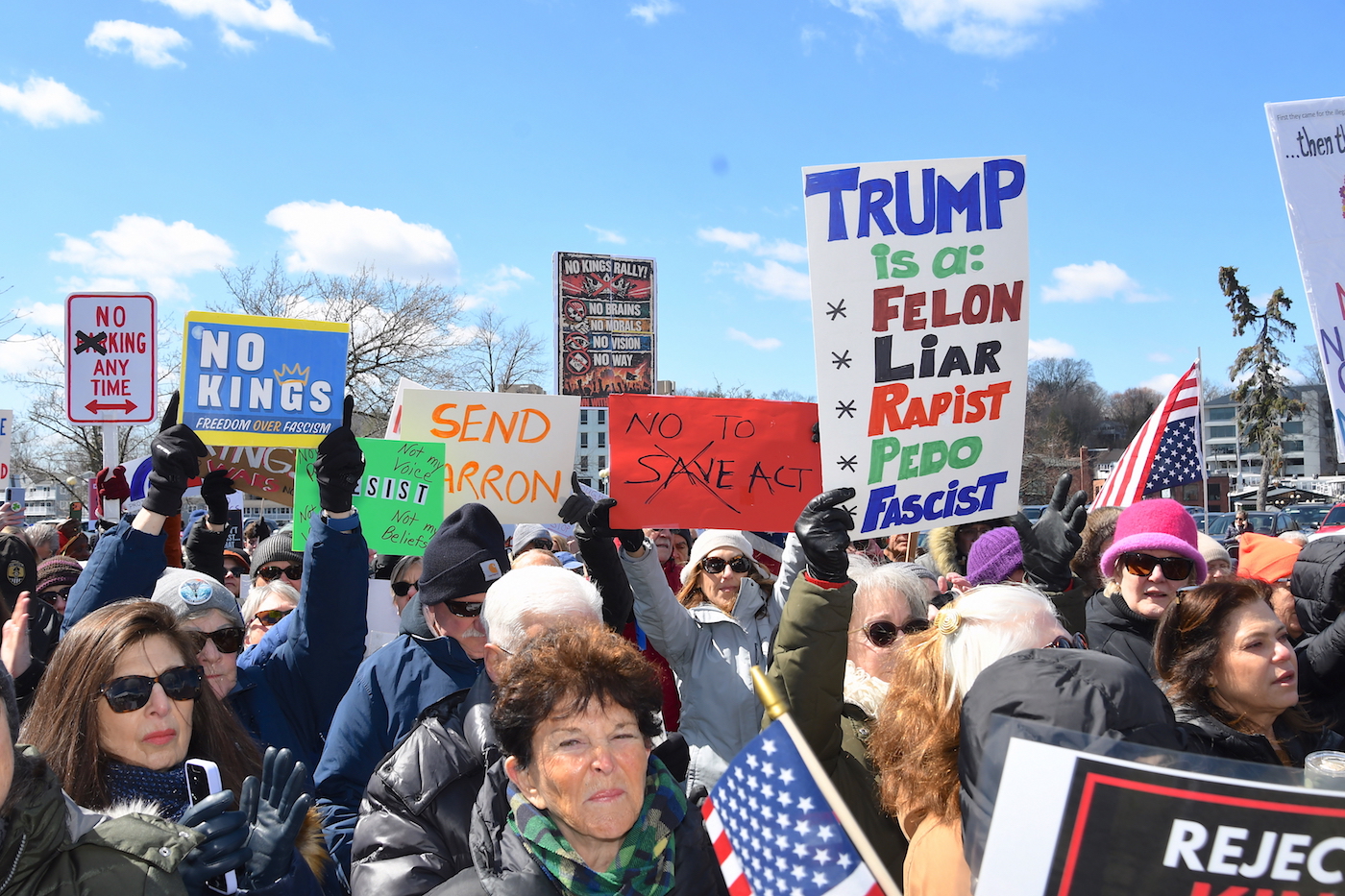 Rally-goers