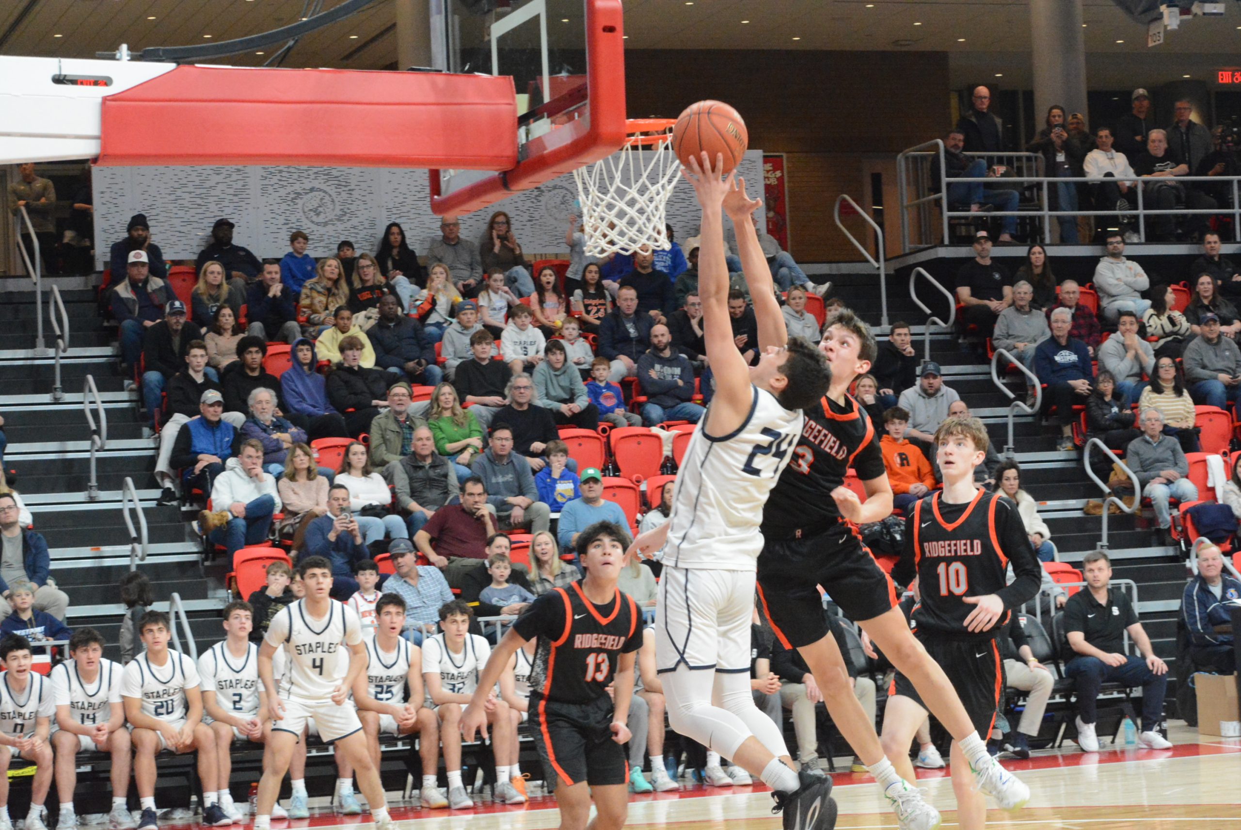 MVP Sam Clachko at rim