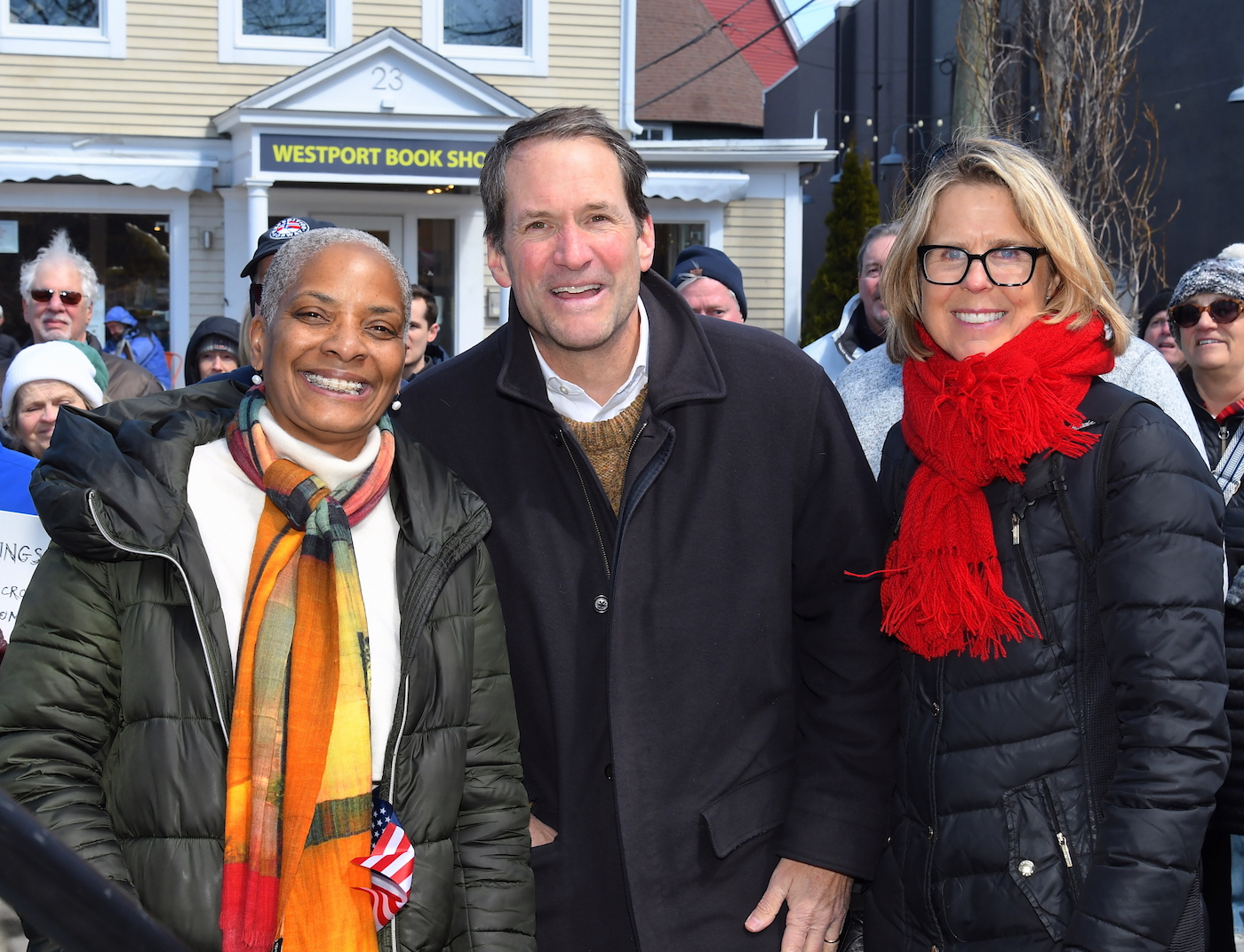 Secretary Of State Stephanie Thomas, Congressman Jim Himes and Mary Himes