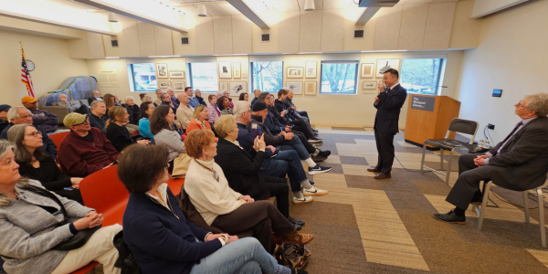 Attorney General Tong speaks at library