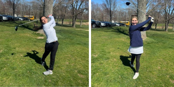 Lucy Hill and Eliza Wadley earned medalist honors in the first two matches of the spring - Photos Patty Kondub