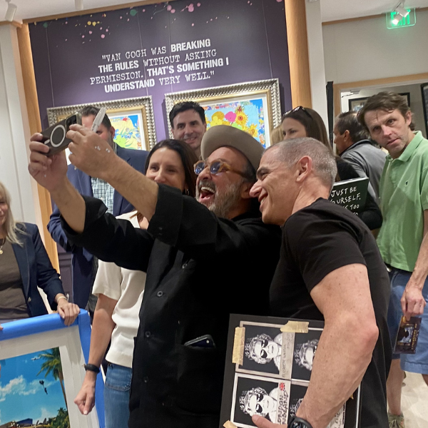 Selfie with the artist