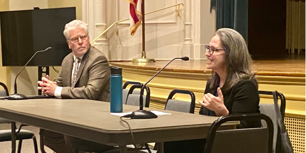 Goldstein, Mandell vie for Democratic party nod in Town Hall forum