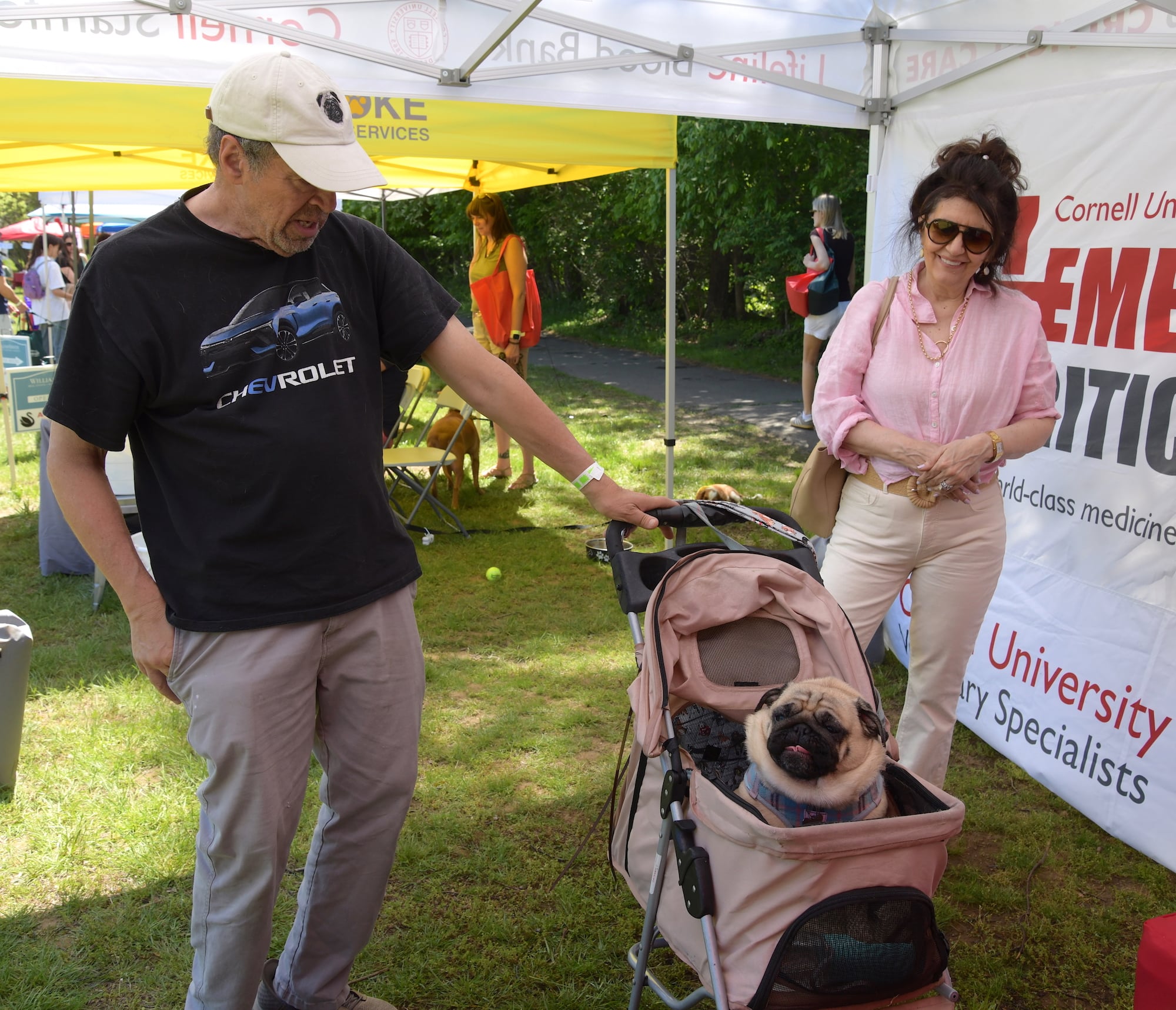 Vincent & Mary Ann Gramuglia of Greenwich with their Pug, Chester
