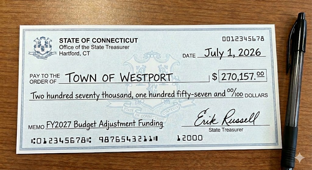 Hartford to send Westport a check for $270K