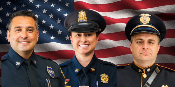 Aliberti, Hall and Mezerewski - Photo Westport Police Department