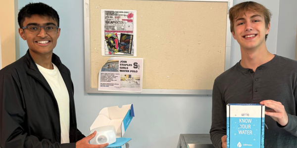 Staples students win presidential award by raising awareness of lead in water