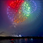 Fireworks from the water