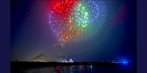 Fireworks from the water