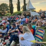 Beautiful night for hanging at the Levitt