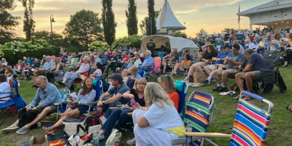 Beautiful night for hanging at the Levitt