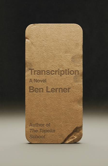 Transcription by Ben Lerner - Image Macmillan