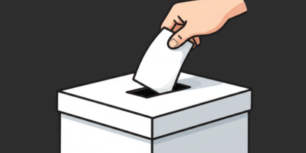 Voter dropping ballot - Image Gemini