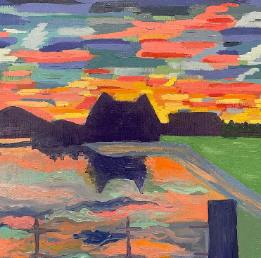 Miranda Cameron's winning oil painting - Image One River School