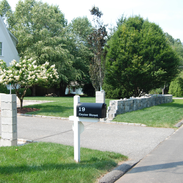 The BoS decrees that the partially-built stone wall at 19 Center St. must be removed - Photo Westport Journal