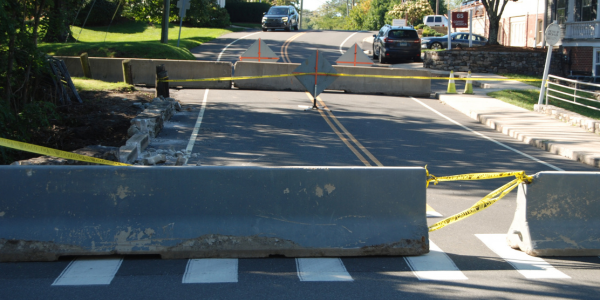 The bridge on Jesup Road has been closed since Sept. 14 - Photo Westport Journal