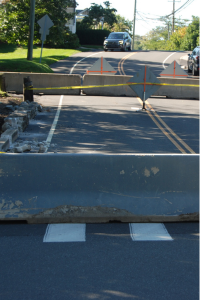 The intersection of Imperial Avenue and Jesup Road is now closed - Photo Westport Journal
