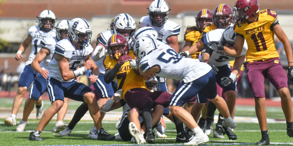 The Wreckers' defense was perfect against the South Windsor Wildcats, Sept. 17, 2026 - Photo Iconic Sports Imagery
