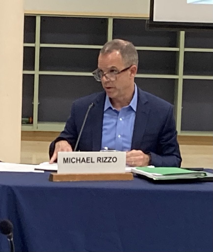 Asst. Superintendent Michael Rizzo - Photo Linda Lambeck
